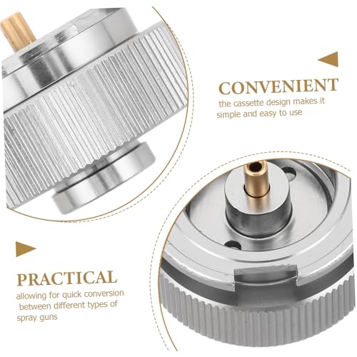 VANZACK Camping Gasherd Adapter Gewindeverbindung für Flache Gaskartuschen Sicherer und Stabler Gaskartuschenkonverter für Outdoor Kocher und Schweißbrenner Vielseitiger Anschluss für von VANZACK