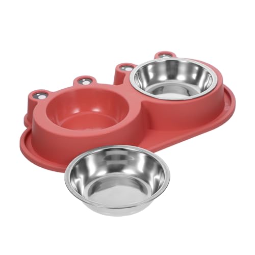 VANZACK Doppelte Futternäpfe aus Edelstahl mit Rutschfester Kunststoffbasis Antimikroben-Katzen Hunde-doppelnapf für Futter und Wasser Auslaufsicheres Design für Kleine bis Mittelgroße VANZACK Doppelte Futternäpfe aus Edelstahl mit Rutschfester Kunststoffbasis Antimikroben-Katzen Hunde-doppelnapf für Futter und Wasser Auslaufsicheres Design für Kleine bis Mittelgroße von VANZACK