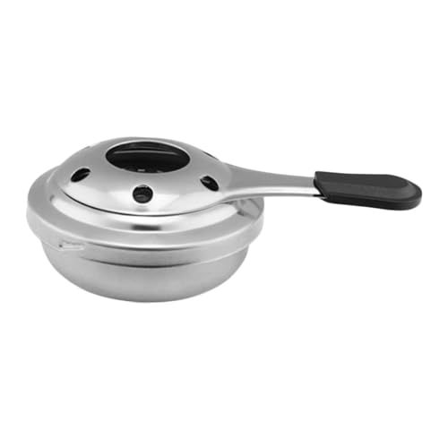 VANZACK Edelstahl Alkoholkocher mit Deckel Tragbarer Brennstoffhalter Multifunktionale Chafing Dish Box für Outdoor Camping Abnehmbar und Langlebig für Rucksacktouren und Buffet Einsatz von VANZACK