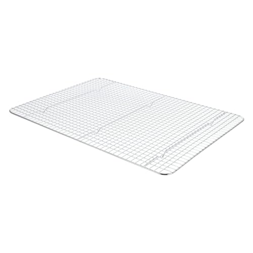 VANZACK Edelstahl Backofen Abkühlgitter Backgitter mit Feiner Maschenstruktur Hitzebeständig Langlebig und Sicher Vielseitiges Backblech Kühlnetz für Brot Kuchen Speisen und Backwaren von VANZACK