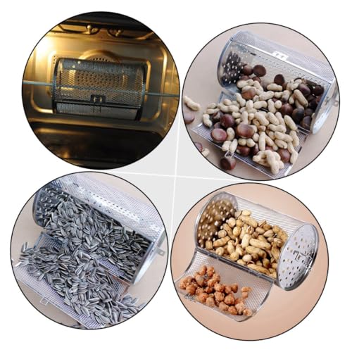 VANZACK Edelstahl Drehbarer Grillkorb Rostfreier Grillkäfig für Ofen und Luftfritteuse Vielseitig Einsetzbar zum Braten von Gemüse Fleisch Erdnüssen und Kastanien Spülmaschinenfest VANZACK Edelstahl Drehbarer Grillkorb Rostfreier Grillkäfig für Ofen und Luftfritteuse Vielseitig Einsetzbar zum Braten von Gemüse Fleisch Erdnüssen und Kastanien Spülmaschinenfest von VANZACK