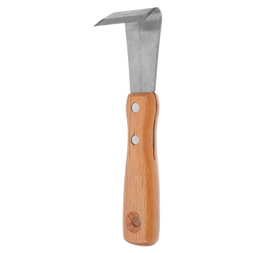VANZACK Edelstahl Entrinder Werkzeug mit Holzgriff Rostfrei Vielseitiges Baumrinde Entferner Handwerkzeug für Garten Ergonomisch Langlebig Multifunktionales Schabewerkzeug für Baumrinde von VANZACK