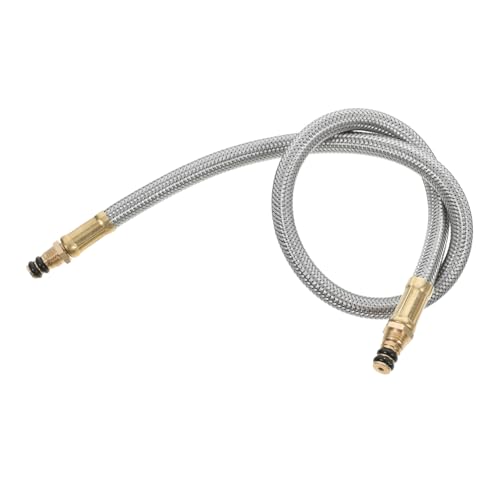 VANZACK Edelstahl Gasverlängerungsschlauch mit Zubehör für Campingkocher Sichere Verbindung Flexibel Leicht Tragbar für Outdoor Grillen Wandern von VANZACK