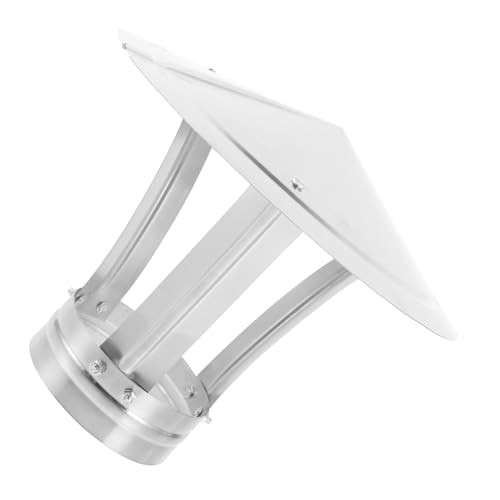 VANZACK Edelstahl Regenhaube für Schornstein Ø Winddichte und wasserdichte Kaminabdeckung Langlebiger und Leichter Schutz für Abluftrohre Einfache Anbringung Korrosionsbeständig von VANZACK