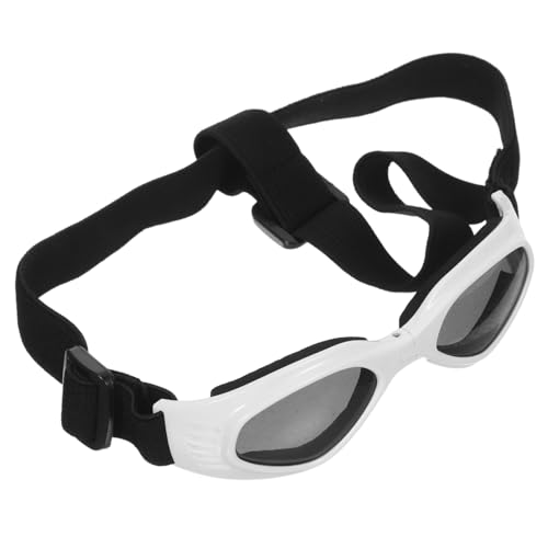 VANZACK Faltbare Hundesonnenbrille mit Verstellbarem Riemen Uv Schutz Wasserfest für Kleine Mittlere Große Rassen Modisches Kompaktes Accessoire für Outdoor und Alltag von VANZACK