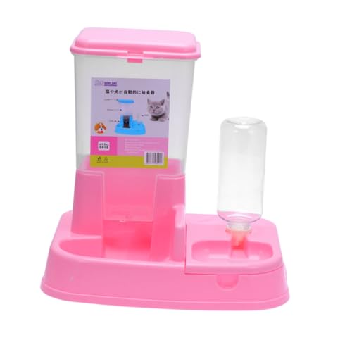 VANZACK Futternäpfe für Haustiere Futterspender für Hunde einwegrasierer Futterspender für Haustiere Wasserspender für Hunde Hündchen Automatischer Trinkbrunnen Wasserzufuhr Werkzeug Rosa von VANZACK