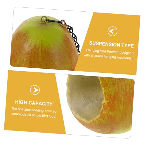 VANZACK Hängender Vogel-futterspender Birnenform Wetterfester Outdoor-futterspender mit Großem Fassungsvermögen Dekorative Vogelfutterschale zum Aufhängen an Baum Balkon Terrasse Stabil VANZACK Hängender Vogel-futterspender Birnenform Wetterfester Outdoor-futterspender mit Großem Fassungsvermögen Dekorative Vogelfutterschale zum Aufhängen an Baum Balkon Terrasse Stabil von VANZACK