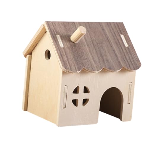 VANZACK Hamstervilla aus Holz mit Mehrkammerigem Design Schadstofffrei Gemütlicher Rückzugsort und Aktivitätszone für Hamster Meerschweinchen Igel und Mäuse Leicht zu Reinigen Fördert VANZACK Hamstervilla aus Holz mit Mehrkammerigem Design Schadstofffrei Gemütlicher Rückzugsort und Aktivitätszone für Hamster Meerschweinchen Igel und Mäuse Leicht zu Reinigen Fördert von VANZACK