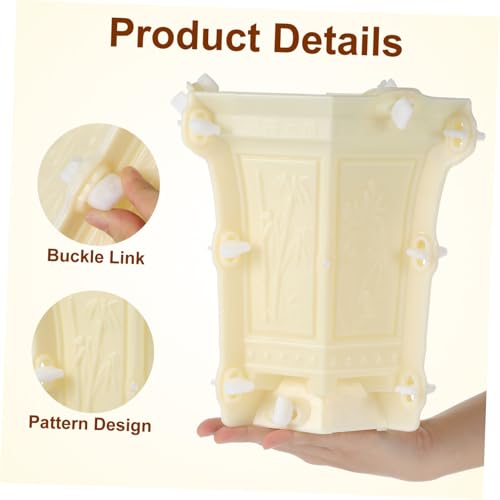 VANZACK Hexagonaler DIY Blumentopf Silikonform Robuste Epoxidharz Form für Indoor Outdoor Pflanzgefäß Wiederverwendbar Leicht zu Entformen für Kreative Tischdeko und Gartenpflanzen von VANZACK