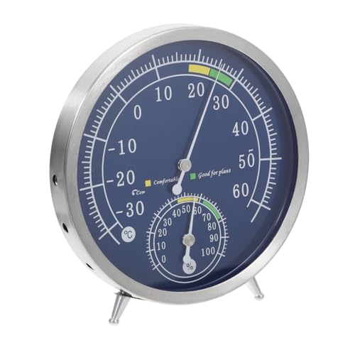 VANZACK Hochpräzises Analoges Hygrometer mit Edelstahlgehäuse Temperatur Feuchtigkeitsmesser für Sauna Indoor Outdoor Tisch Wandmontage Langlebig und Benutzerfreundlich VANZACK Hochpräzises Analoges Hygrometer mit Edelstahlgehäuse Temperatur Feuchtigkeitsmesser für Sauna Indoor Outdoor Tisch Wandmontage Langlebig und Benutzerfreundlich von VANZACK