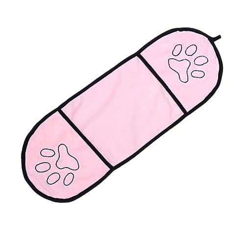 VANZACK Superfeines Faser Haustier Badetuch für Hunde Wasserabsorbierendes Duschtuch und Saugfähig Badezubehör für Haustiere Schnell Trocknend und Praktisch für Reisen von VANZACK