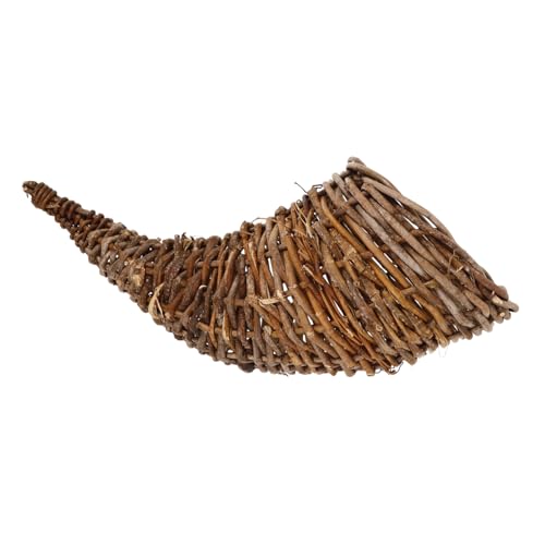 VANZACK Rattan Horn-förmigen Lagerung Korb Gewebten Korb Für Herbst Decor Praktische von VANZACK