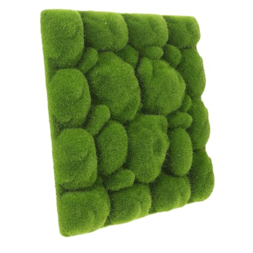VANZACK Künstliche Moosmatte Schaumstoffplatte Grün Wanddekoration Hohe Simulation Leicht Installierbar Für DIY Garten und Wohnraumgestaltung Sicheres Natürlich Wirkendes Kunstmoos Panel von VANZACK