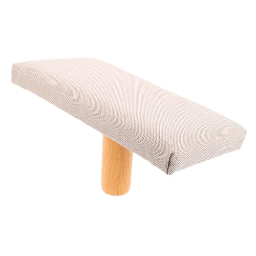 VANZACK Meditationsbank aus Holz mit Polster Ergonomischer Sitzhocker für Zen sitzhaltung Stabile Konstruktion Beige Mittelgroß Geeignet für Nutzer Ab Langlebig und Komfortabel von VANZACK