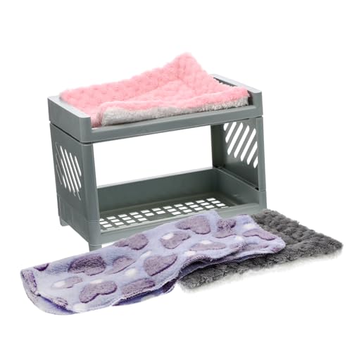VANZACK Meerschweinchen-Etagenbett, Hamsterversteck Mehrzweck-Kunststoff-Haustierzubehör, zufällige Farbe von VANZACK