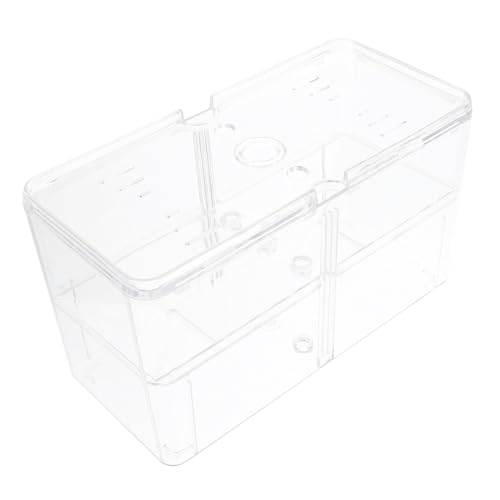 VANZACK Multifunktionaler Fischzuchtkasten Abs Aquarium Ablaichkasten mit Dreiteiliger Trennwand Schutz für Jungfische und Laich Transparente Zuchtbox mit Sicherem Deckel Installieren VANZACK Multifunktionaler Fischzuchtkasten Abs Aquarium Ablaichkasten mit Dreiteiliger Trennwand Schutz für Jungfische und Laich Transparente Zuchtbox mit Sicherem Deckel Installieren von VANZACK