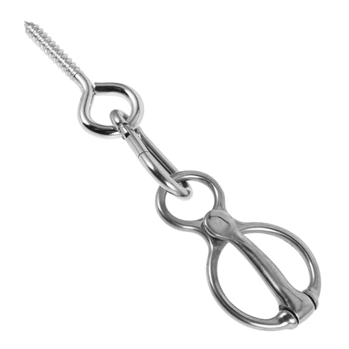 VANZACK Pferde Anbindering mit Augenschraube Sicherer Stall Tie Ring für Pferdetraining Verletzungsprävention Leicht und Tragbar Für Reitstall und Transport von VANZACK