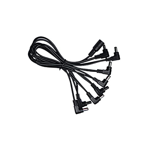 VANZACK Rechten Daisy Chain Stromkabel für Gitarren und Bass Effektpedale Langlebiges Design Geräuschisolierung Einfach zu Verwenden Verbindet Pedale von Stromquelle von VANZACK