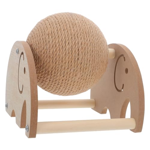 VANZACK Sisal Kratzball mit Ständer Handgewickeltes Sisalseil Interaktives Katzenspielzeug für Kätzchen und Kleine Haustiere Fördert Krallenpflege Klettern und Bewegung Platzsparend und VANZACK Sisal Kratzball mit Ständer Handgewickeltes Sisalseil Interaktives Katzenspielzeug für Kätzchen und Kleine Haustiere Fördert Krallenpflege Klettern und Bewegung Platzsparend und von VANZACK