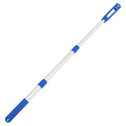 VANZACK Teleskop Aluminium poolstange Verstellbar bis Abnehmbar Ergonomischer Griff Vielseitig für Unterschiedliche Pooltiefen Kompatibel mit Poolbesen und Skimmer zubehör von VANZACK