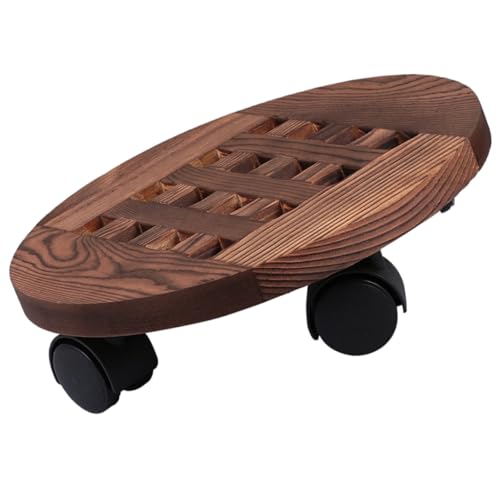 VANZACK Universal Blumentopf Tablett Mit Rädern Pflanzentöpfe Für Den Innenbereich Großes Bewegliches Blumentopf Tablett Rundes Tablett Terrassen Gartenräder Blumentopf Tablett Für von VANZACK