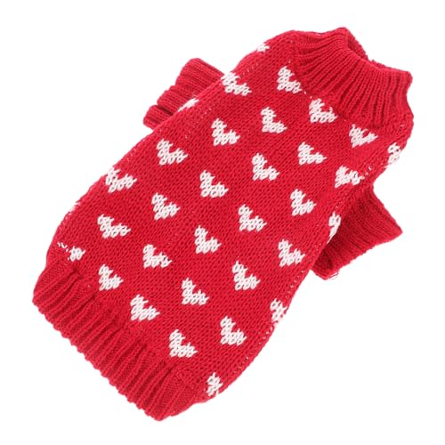 VANZACK Warmer Hundepullover aus Acrylfasern Langlebig und mit Süßem Herzmuster Anliegend für Kleine Haustiere für Winterkleidung Xs Einfach Anzuziehen Modisch und Komfortabel VANZACK Warmer Hundepullover aus Acrylfasern Langlebig und mit Süßem Herzmuster Anliegend für Kleine Haustiere für Winterkleidung Xs Einfach Anzuziehen Modisch und Komfortabel von VANZACK