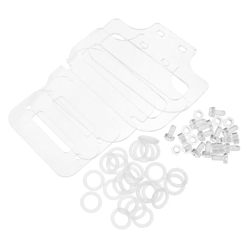 VANZACK Zubehör für Hamsterkäfige Klare Schrauben und -Kit Löschen Sie Plastikschraube Kunststoffbolzen Klare Schrauben und Muttern Kit Hamsterset Transparent VANZACK Zubehör für Hamsterkäfige Klare Schrauben und -Kit Löschen Sie Plastikschraube Kunststoffbolzen Klare Schrauben und Muttern Kit Hamsterset Transparent von VANZACK