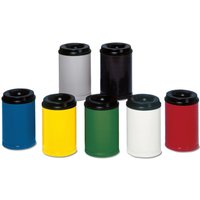 VAR® Sicherheits-Papierkorb, feuersicher, 110 Liter, silber von VAR®