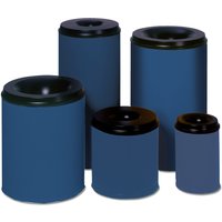 VAR® Sicherheits-Papierkorb, feuersicher, 15 Liter, enzianblau von VAR®