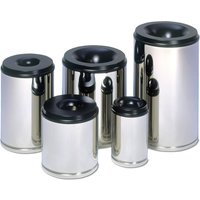 VAR® Sicherheits-Papierkorb, feuersicher, 50 Liter, Edelstahl von VAR®