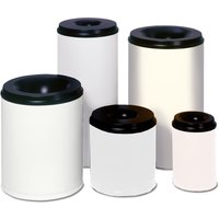 VAR® Sicherheits-Papierkorb, feuersicher, 50 Liter, reinweiß von VAR®
