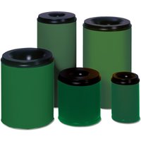 VAR® Sicherheits-Papierkorb, feuersicher, 50 Liter, smaragdgrün von VAR®