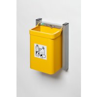 VAR Abfallsammler Modell ''City'' Wandgerät G3 Piktogrammaufkleber Wertstoffe gelb 15 l von VAR