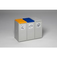 VAR Kunststoffcontainer 3-fach ohne Deckel 120 l von VAR