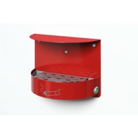 VAR Wandascher H 23 verschließbar rot (RAL 3000) 1,5 l von VAR