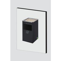 VAR Wandascher WH 45 mit Einwurfklappe anthrazit 16 l VAR Wandascher WH 45 mit Einwurfklappe anthrazit 16 l von VAR