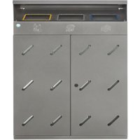 VAR Wertstoffsammelstation WS 89 3-Fach 300 l eisenglimmer 300 l von VAR