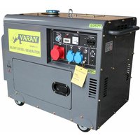 92621 notstromaggregat generator stromaggregat schallisoliert 5,5kVA 400V+230V diesel - Grau - Varan Motors von VARAN MOTORS