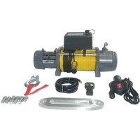 Varan Motors - SC13000 Elektrische SeilWinde 12V 5900KG 4800W, Winde mit synthetischem Seil Länge 27m Ø9mm. - Grau von VARAN MOTORS