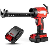 Varan Motors - CG4318 Akku-Kartuschenpistole Kartuschenpresse Silikonpistole + 20v 2000mah Akku und Ladegerät - Rot von VARAN MOTORS