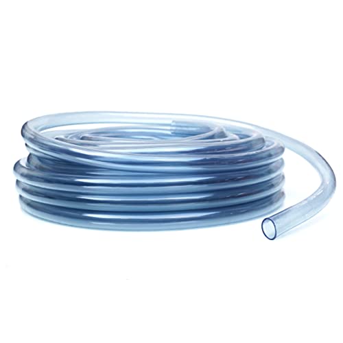Flexibler PVC-Schlauch, transparent, flexibel, PVC-Rohr für Wasser, für Aquarien und Aquarien, flüssige Kühlung, PC-Kühlung, Luftpumpe, PVC-Rohr (4 mm x 2 mm, 5 m) von VARGORT