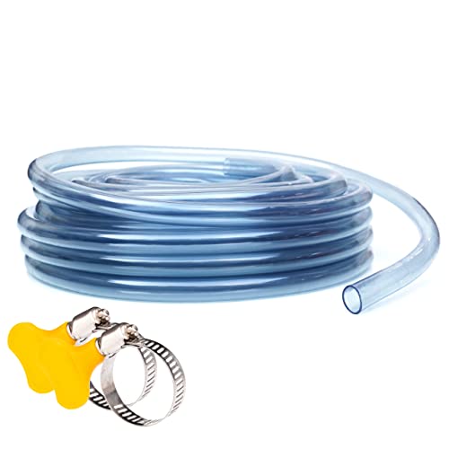 PVC-schlauch transparent | PVC schlauch 6mm | schlauch 10mm innendurchmesser | PVC Schlauch Aquariumschlauch | Belüfterschlauch für Teiche und Aquarien | PVC-Schlauch glasklar (17mmx12mm, 5 M) von VARGORT