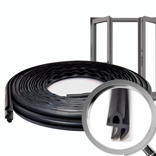 fensterdichtungen kunststofffenster|fensterdichtung holzfenster|S-1388 schwarz|20M|fenster dichtung|gummi dichtband PVC-U fensterdichtung|dichtung fenster|haustür dichtung|fenster dichtungsgummi von VARGORT