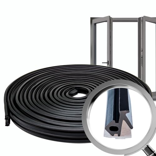 fensterdichtungen kunststofffenster|fensterdichtung holzfenster|S-834X schwarz|10M|fenster dichtung|gummi dichtband PVC-U fensterdichtung|dichtung fenster|haustür dichtung|fenster dichtungsgummi von VARGORT