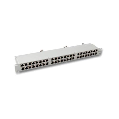 VARIA Group 19" Patchpanel - Cat. 6, 48 Ports, geschirmt, grau von VARIA Group