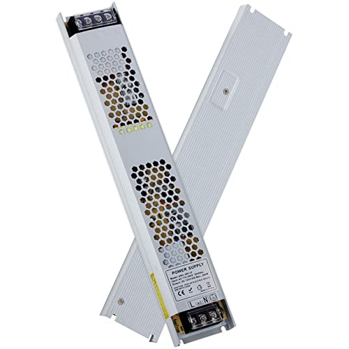 VARICART LED Trafo 12V 300W, Extra Dünn Netzteil 25A, Driver Treiber AC 230V auf 12V DC Schaltnetzteil, Konstante Spannung Transformator für Streifen G4 MR16 Birnen Beleuchtungen von VARICART