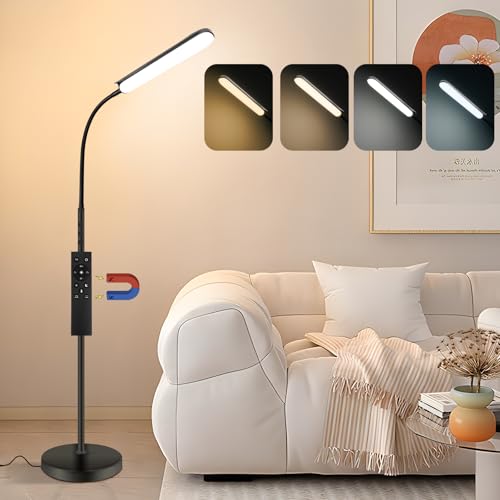 VARICART Stehlampe Wohnzimmer, 18W LED Stehlampe Dimmbar, 1800LM Stehlampe mit Fernbedienung, 3000K-6500K Farbtemperatur Einstellbarer, 1H Timer & Memory Funktion Stehlampe für Schlafzimmer VARICART Stehlampe Wohnzimmer, 18W LED Stehlampe Dimmbar, 1800LM Stehlampe mit Fernbedienung, 3000K-6500K Farbtemperatur Einstellbarer, 1H Timer & Memory Funktion Stehlampe für Schlafzimmer von VARICART