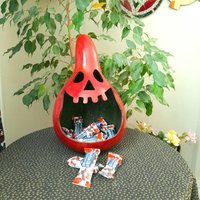 Halloween Bonbon Schale, Gruselige Kürbis Jack O Laterne Candy Plate, Dekor, Geschenke von VARINLIGOURDART