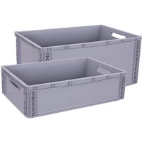 VARIOfit Kunststoffkiste 45l - 600x400x220mm VARIOfit Kunststoffkiste 45l - 600x400x220mm von VARIOFIT
