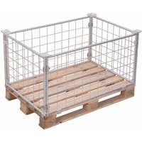 VARIOfit Palettenaufsatz Typ 62 aus verzinktem Stahl 1500kg Auflast 1200x800mm Maße, 400mm Nutzhöhe von VARIOFIT